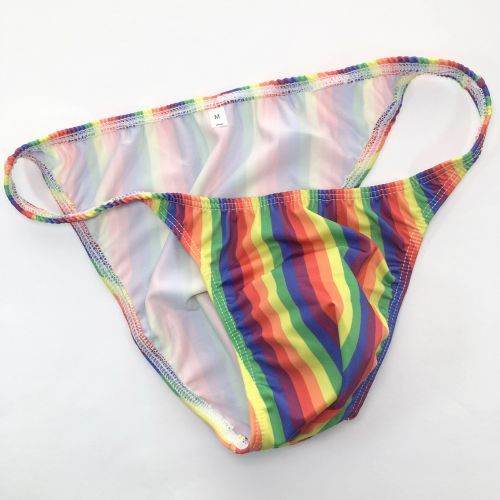 Narrow waist briefs, half-pack hip men's underwear, swimming material - Mubimart