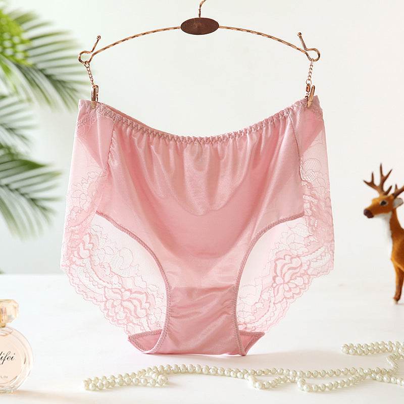 Large size high waist mesh panties - Mubimart