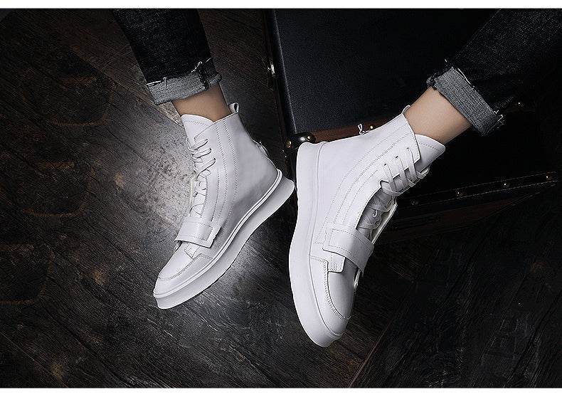 PU leather Men Boots Winter Ankle Boots - Mubimart