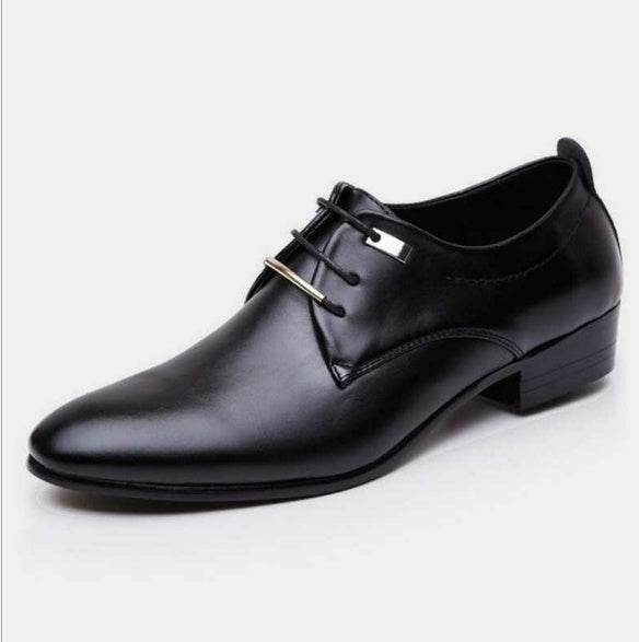 New men's leather shoes explosions casual shoes men's business dress shoes - Mubimart