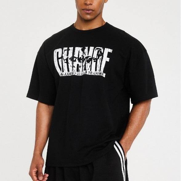 Men's Workout Exercise T-shirt Summer Cotton American Style - Mubimart