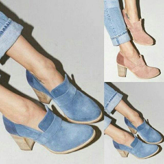 Frosted Chunky Booties - Mubimart