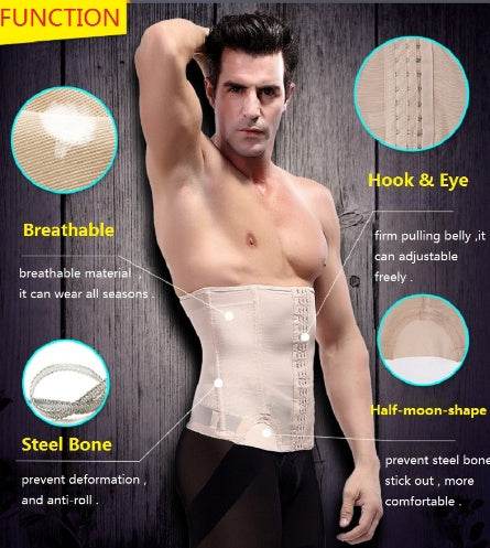 Men's Waist Shaper Belt Weight Loss Corset - Mubimart