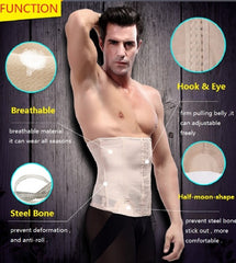 Men's Waist Shaper Belt Weight Loss Corset - Mubimart -  