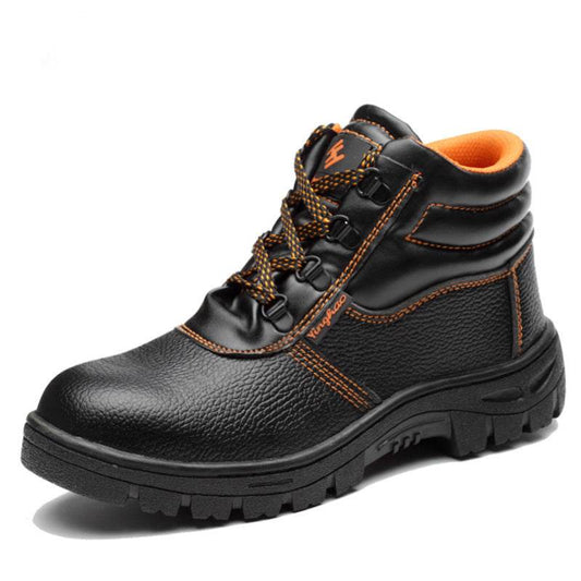 Work shoes steel toe high-top work shoes - Mubimart