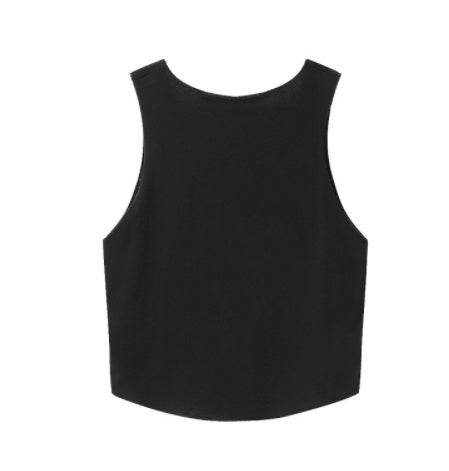 Yes Daddy Crop Tops Letters Printing Women Sleeveless Tanks Summer Funny Short Cute Tops For Girls - Mubimart