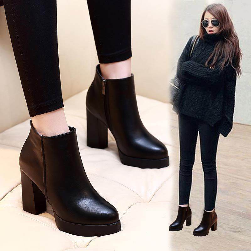 Booties with high heels for women - Mubimart
