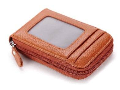 First layer cowhide organ card holder women's card holder - Mubimart