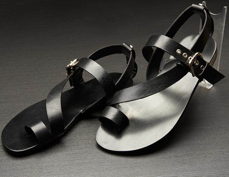 Vintage Summer Flat Sandals - Mubimart
