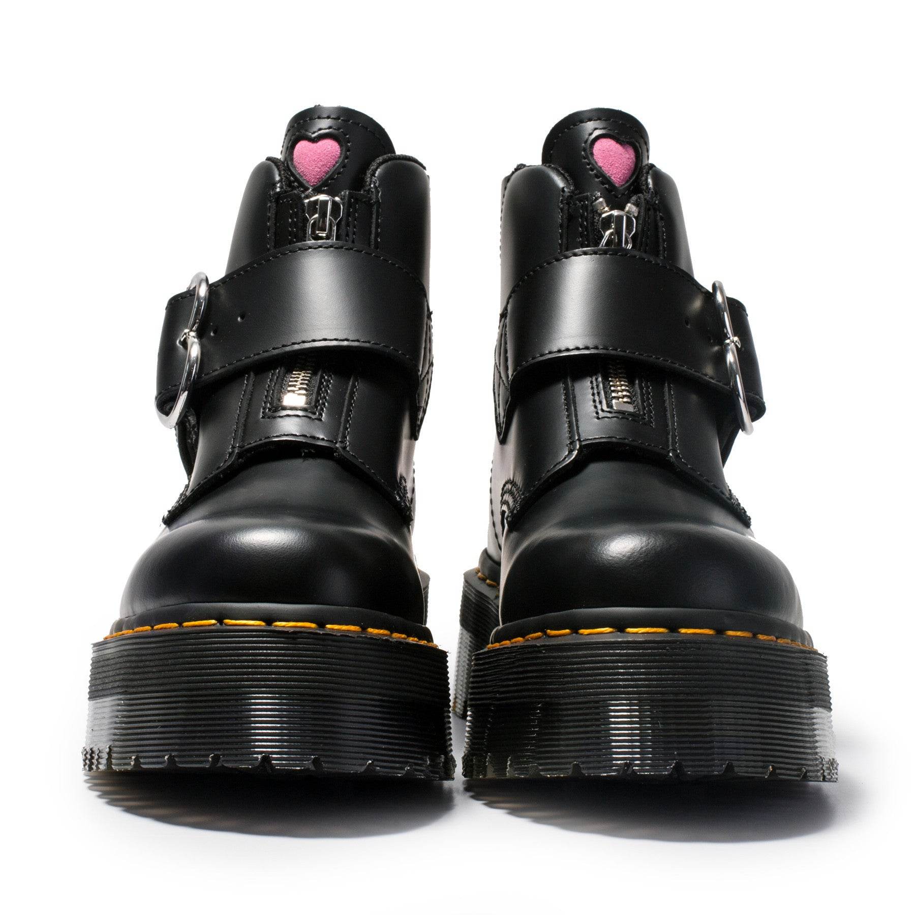 Peach heart fashion boots women zipper ankle boots - Mubimart