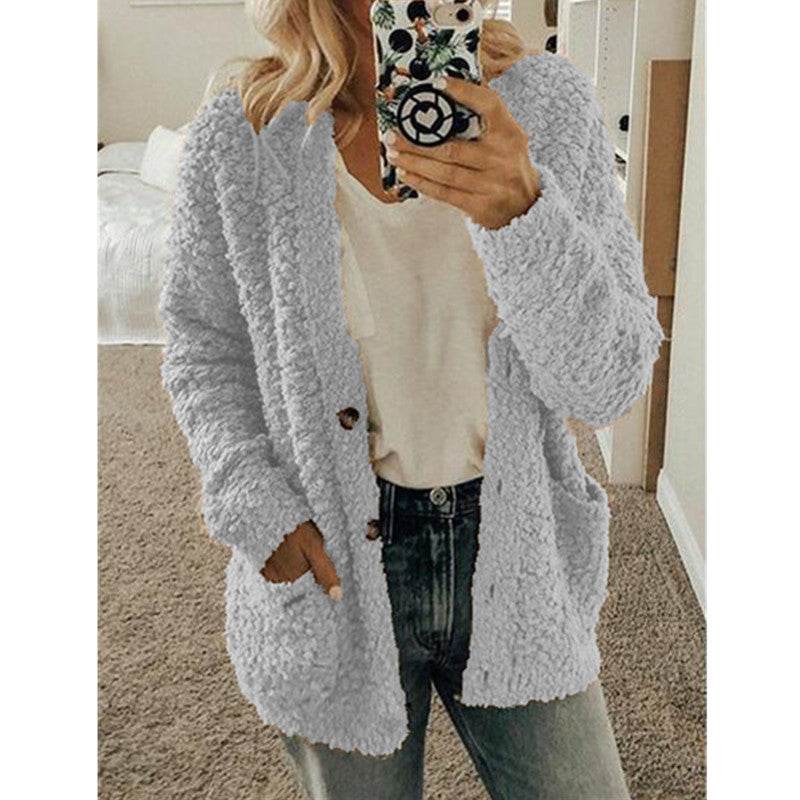 Casual sweater coat plus size top - Mubimart