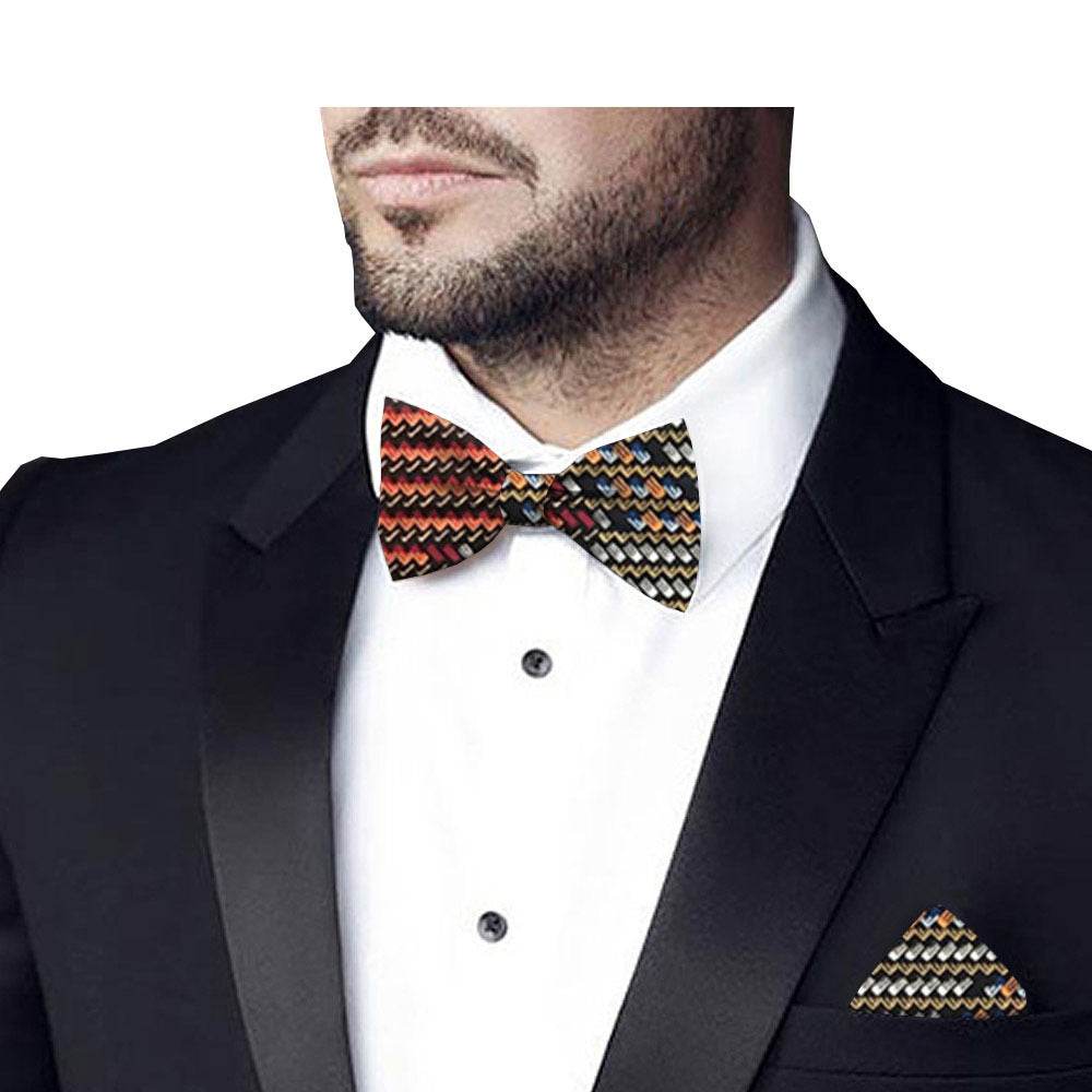 Printed batik bow tie - Mubimart