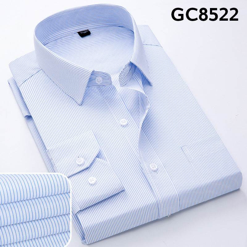 Faux linen men's shirt - Mubimart