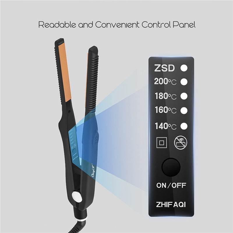 Professional flat iron ceramic hair straightener - Mubimart