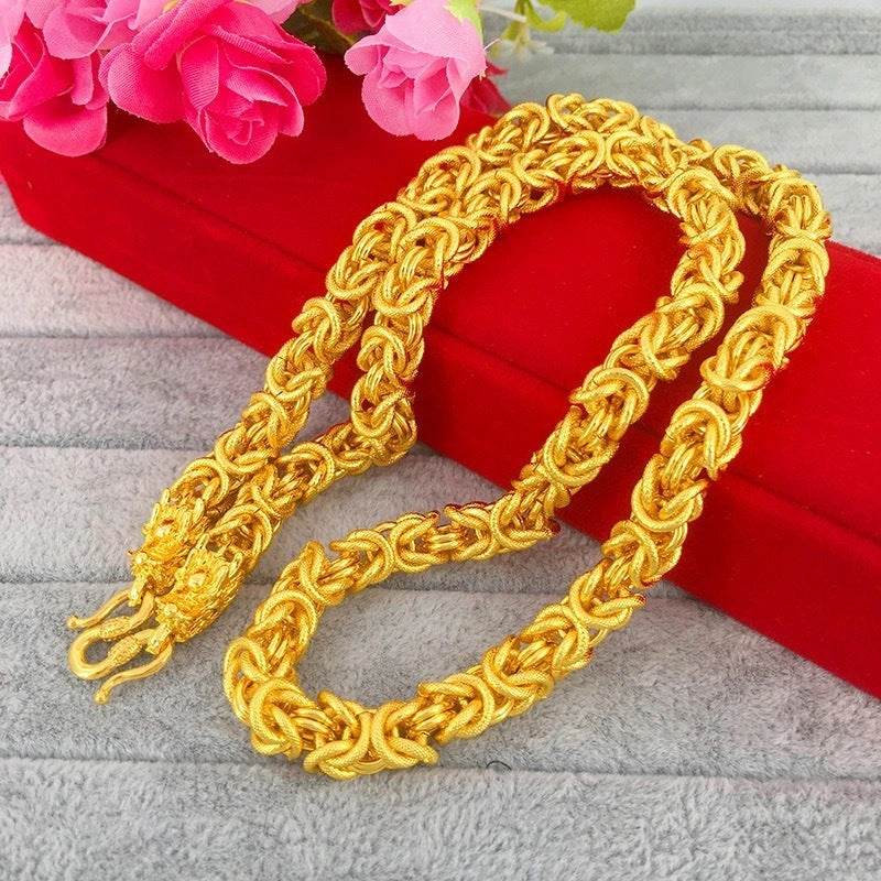 Mens Fashion Fabric Tap Necklace Bracelet - Mubimart