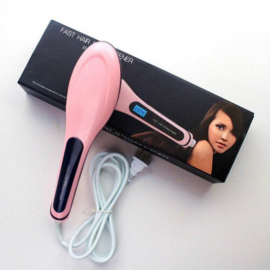 Paddle Brush Hair Straightener - Mubimart