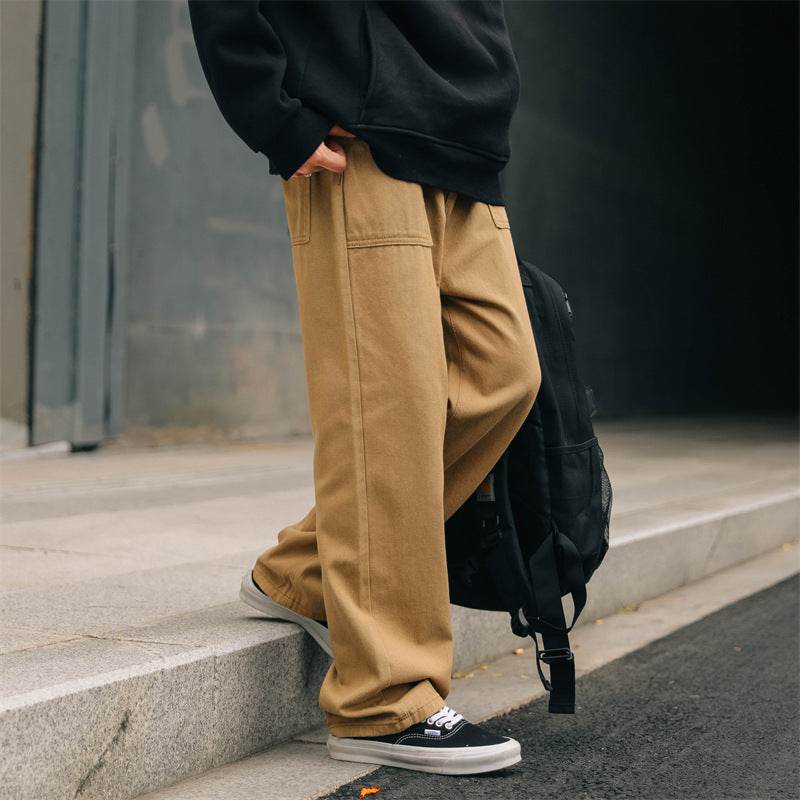 Men's Fashionable Japanese Khaki Pants - Mubimart