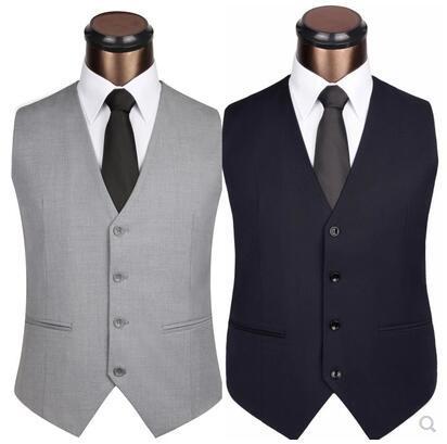 Slim suit vest men's British suit vest