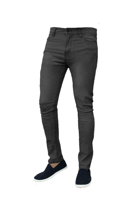 Stretch skinny slim-fit jeans pants - Mubimart