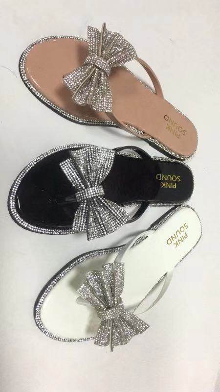 Diamond flat sandals - Mubimart