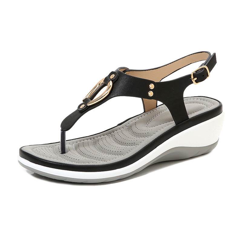 New wedge heel sandals - Mubimart