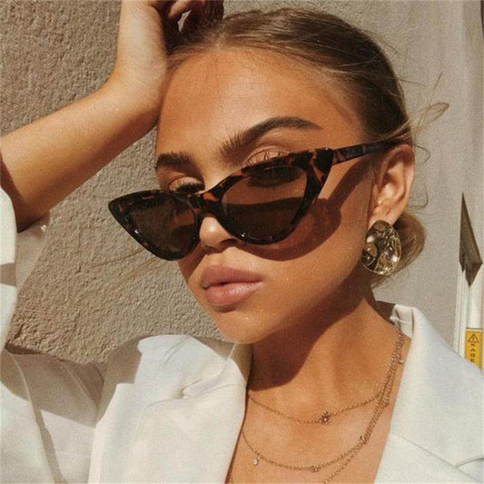 Retro Triangle Cat-eye Sunglasses - Mubimart