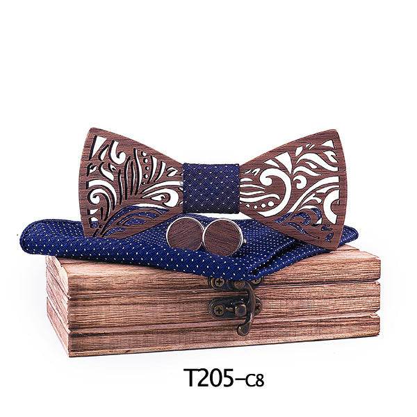 Wooden bow tie - Mubimart
