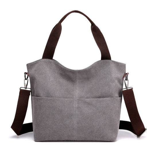 Shoulder women bag canvas bag - Mubimart