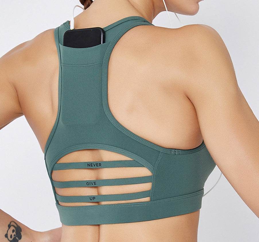 Back pocket sports bra - Mubimart