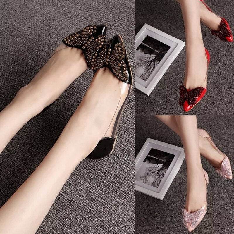 Bow flat sandals - Mubimart
