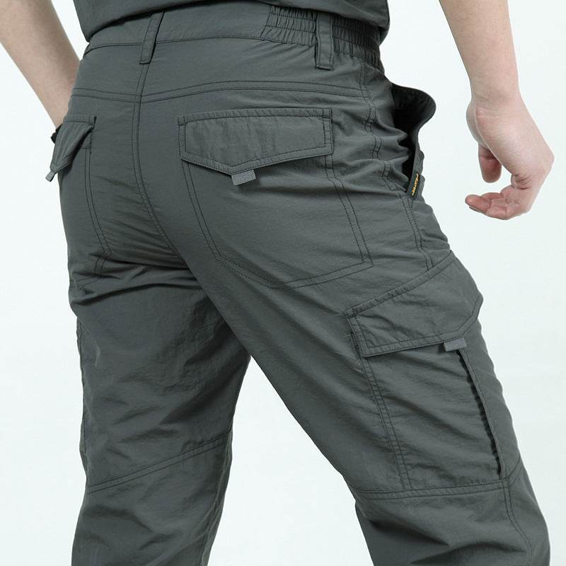 Loose Plus Size Cargo Long Pants Multi-Pocket Pants - Mubimart