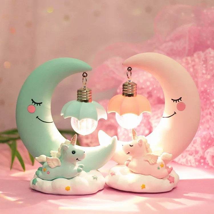 Moon Night Lamp Resin Crafts - Mubimart