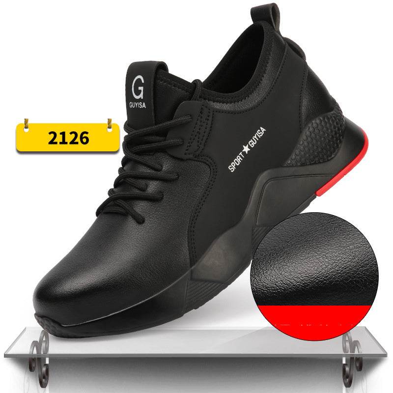 Indestructible Steel Toe Sneakers Men Women Lightweight Work Shoes Industrial Construction Shoes - Mubimart