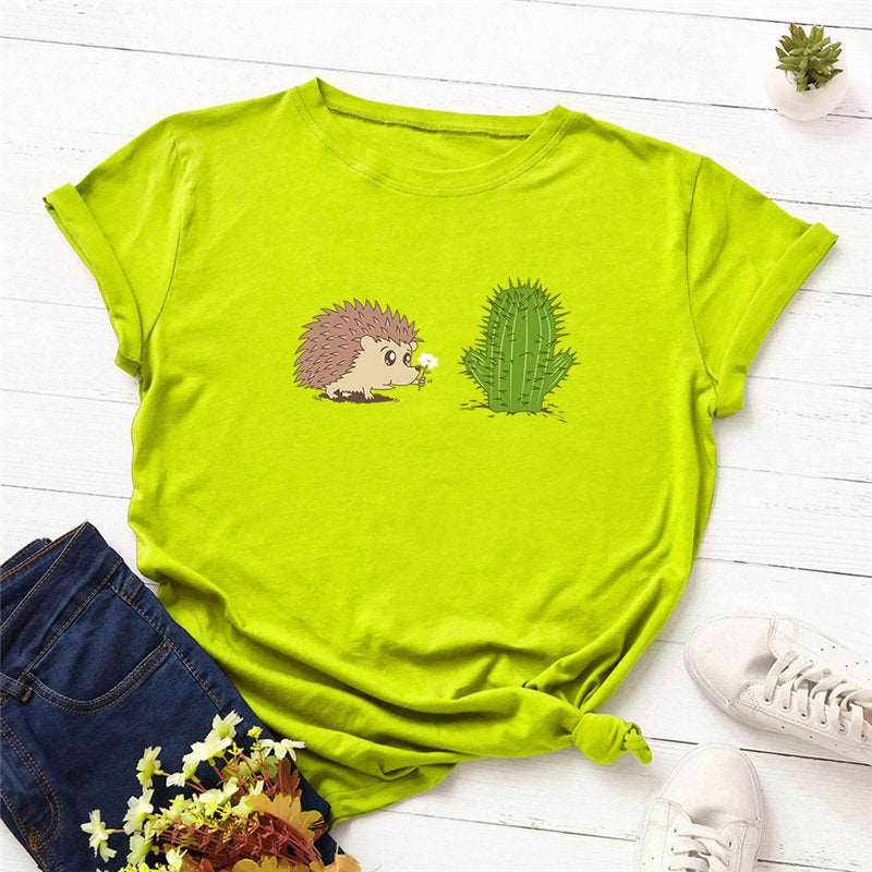 100% Cotton Ladies T-Shirt Plus Size High Quality Summer T-Shirt S-5XL - Mubimart