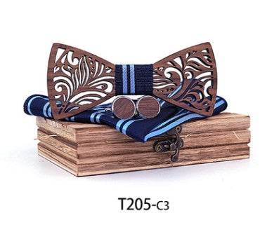 Wooden bow tie - Mubimart