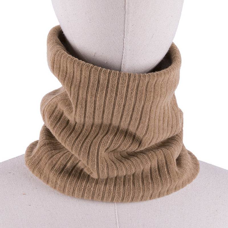 Hooded Knitted Scarf For Men And Women To Keep Warm And All-match Woolen Scarf - Mubimart
