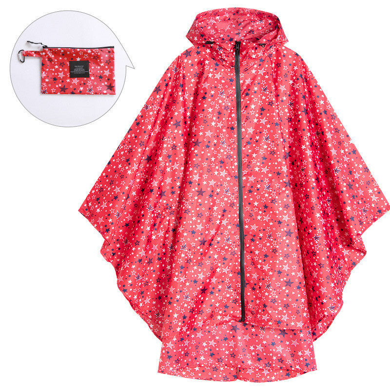 Cape stitched raincoat