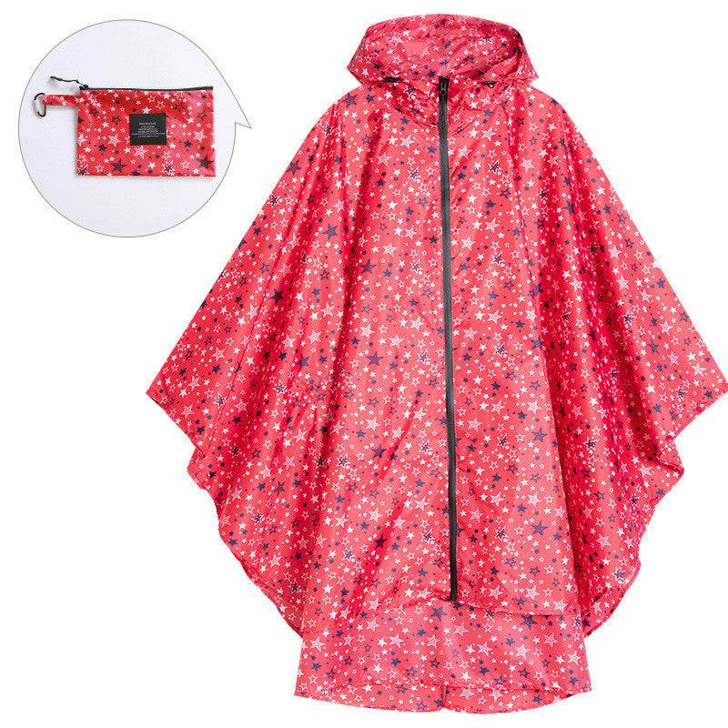 Cape stitched raincoat - Mubimart