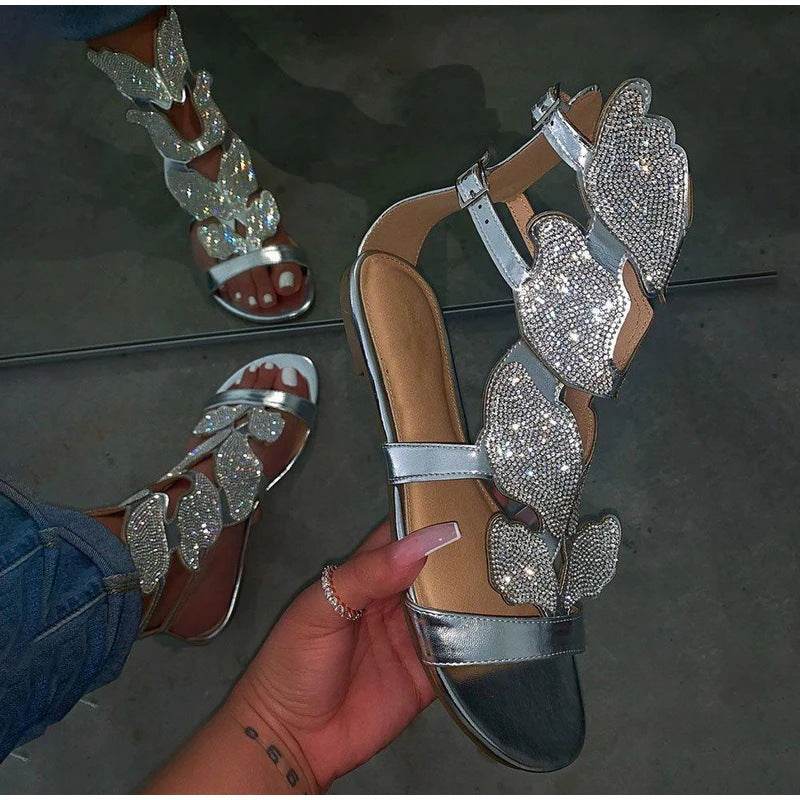 Flat Butterfly Sandals - Mubimart