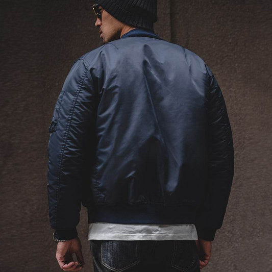 Men's Fashion Short Padded Bomber Jacket - Mubimart