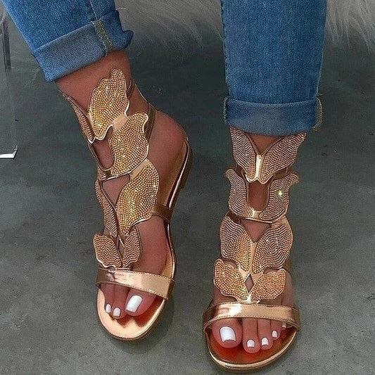 Flat Butterfly Sandals - Mubimart