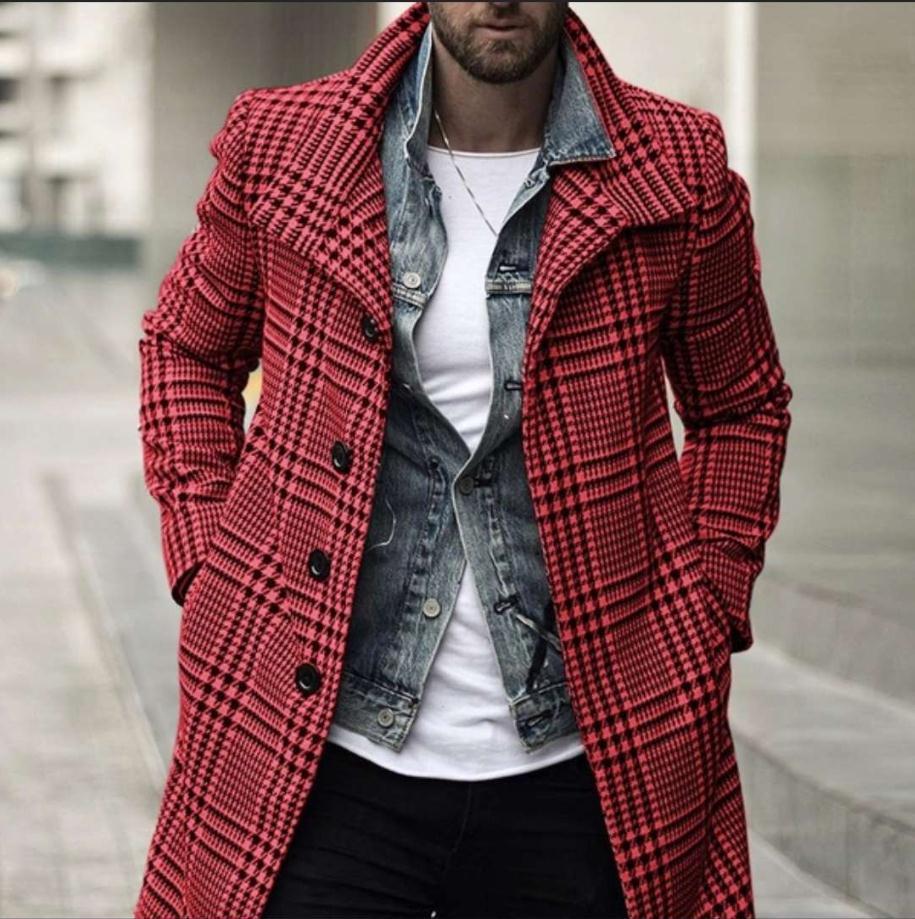 Woolen coat men's jacket