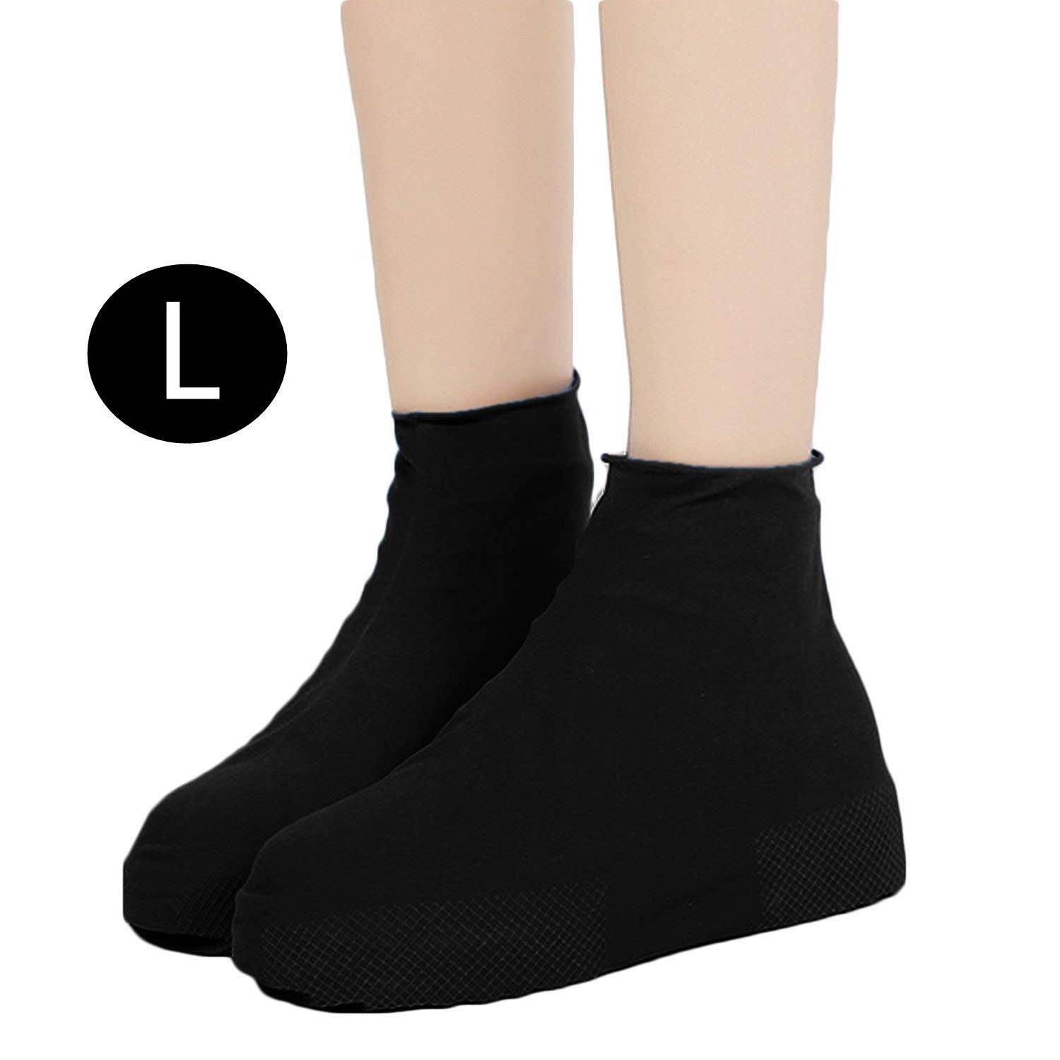 Men and women hiking slip wearable easy to carry silicone rain boots - Mubimart
