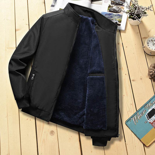 Men's Thin Jacket Fashion Casual Young Middle-Aged Men's Short Jacket Men's Top - Mubimart