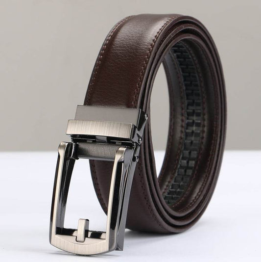 Adjustable Holeless Leather Belts - Mubimart