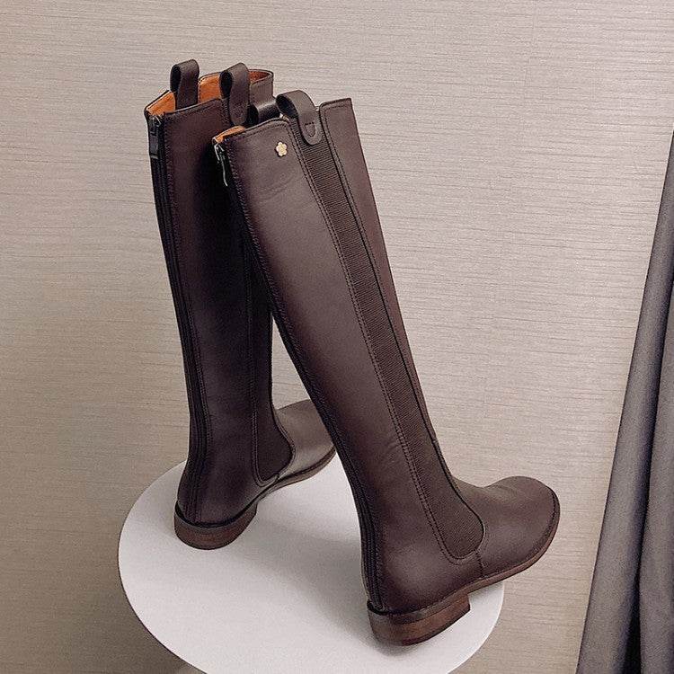 Straight tall women's boots - Mubimart