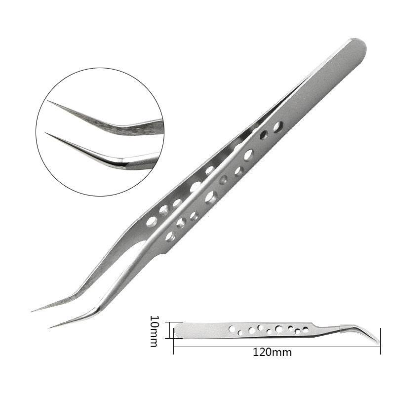 Stainless steel camera elbow DIY tweezers - Mubimart