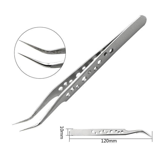 Stainless steel camera elbow DIY tweezers - Mubimart
