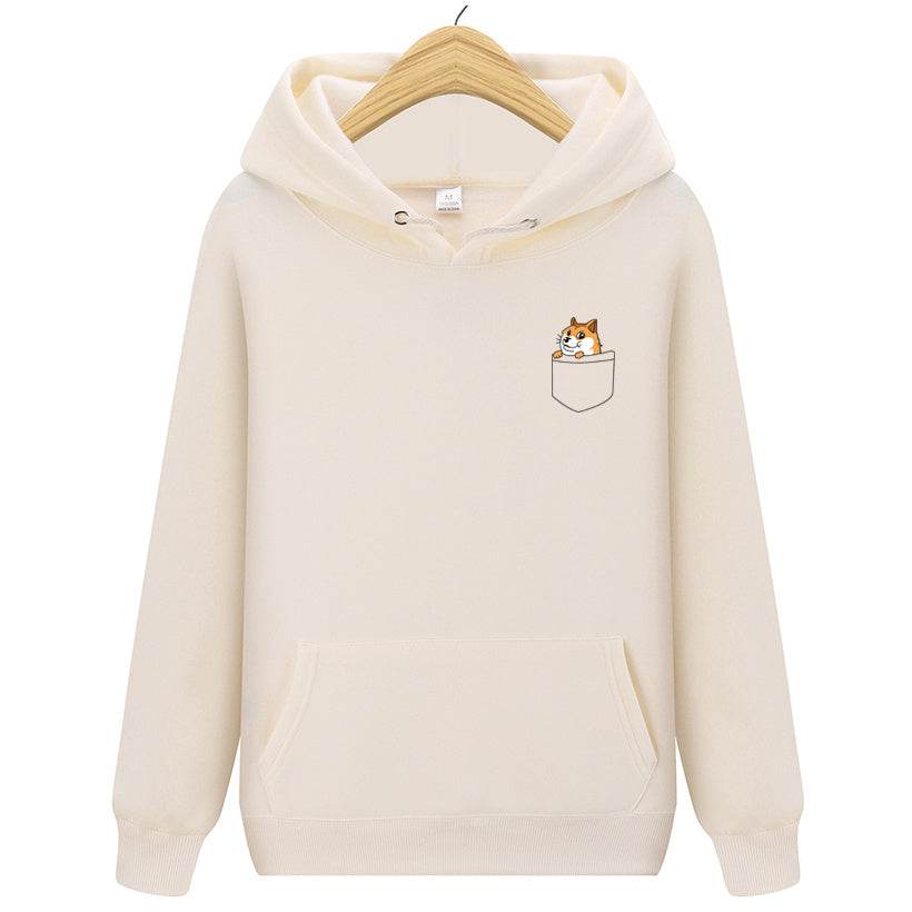 Hooded pullover sweater - Mubimart