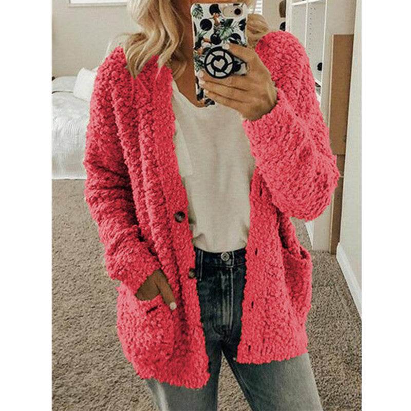 Casual sweater coat plus size top - Mubimart